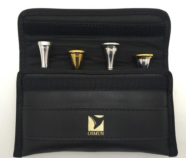 French Horn 4 Mouthpiece Pouch Leather