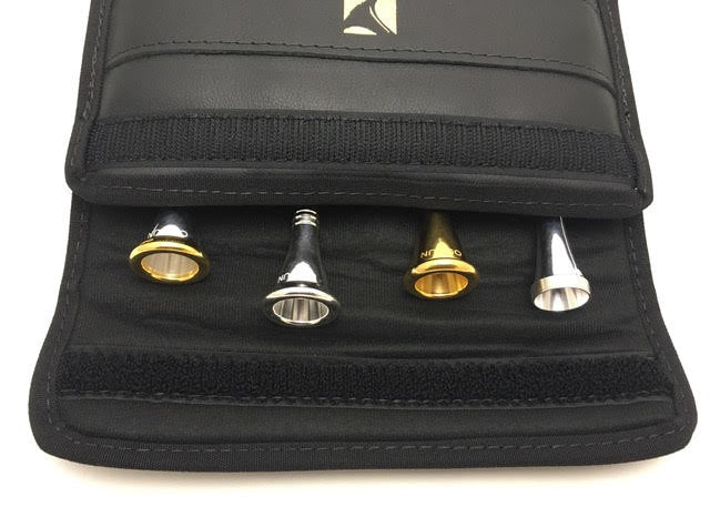 French Horn 4 Mouthpiece Pouch Leather