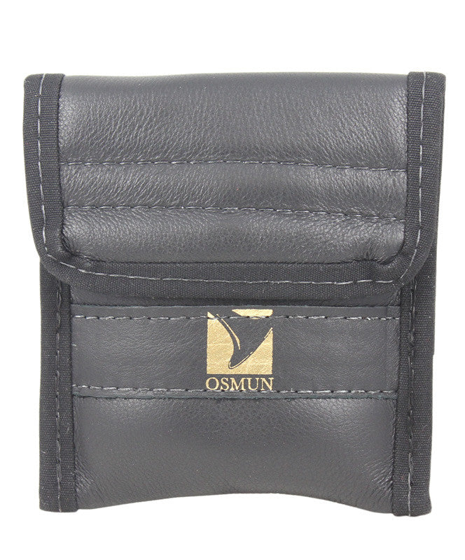 Horn Double Mouthpiece Pouch in Leather