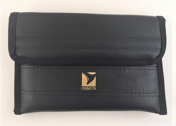 Triple Trombone Mouthpiece Pouch in Leather