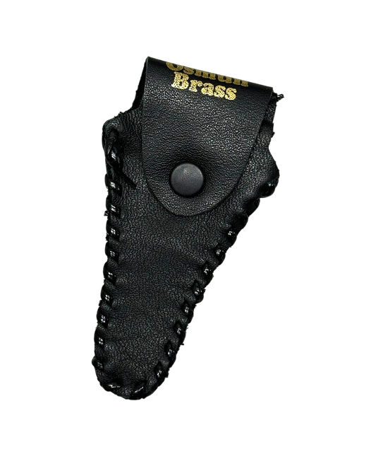 Horn Mouthpiece Pouch, Leather-laced