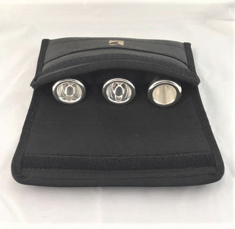 Triple Trombone Mouthpiece Pouch in Leather